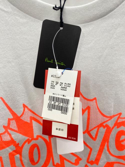 PAUL SMITH（ポールスミス）Paul Smith (ポールスミス) 半袖Tシャツ ホワイト サイズ:Fの古着・服飾アイテム