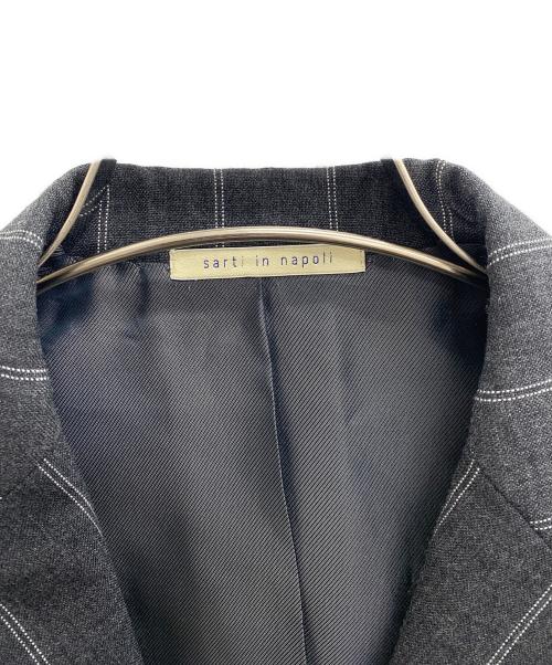 sarti in napoli（サルティインナポリ）sarti in napoli (サルティインナポリ) テーラードジャケット グレー サイズ:44の古着・服飾アイテム