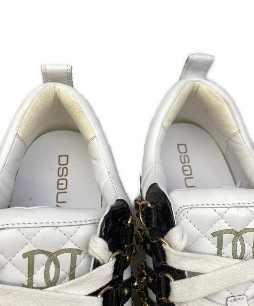 DSQUARED2（ディースクエアード）DSQUARED2 (ディースクエアード) ローカットスニーカー ブラック×ホワイト サイズ:39の古着・服飾アイテム