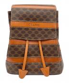 CELINEセリーヌ）の古着「マカダムミニリュック」｜ブラウン