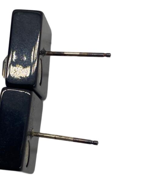 CHANEL（シャネル）CHANEL (シャネル) スクエアライトストーンピアス ブラックの古着・服飾アイテム