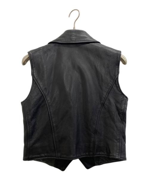 Schott（ショット）Schott (ショット) レザーベスト ブラック サイズ:Mの古着・服飾アイテム