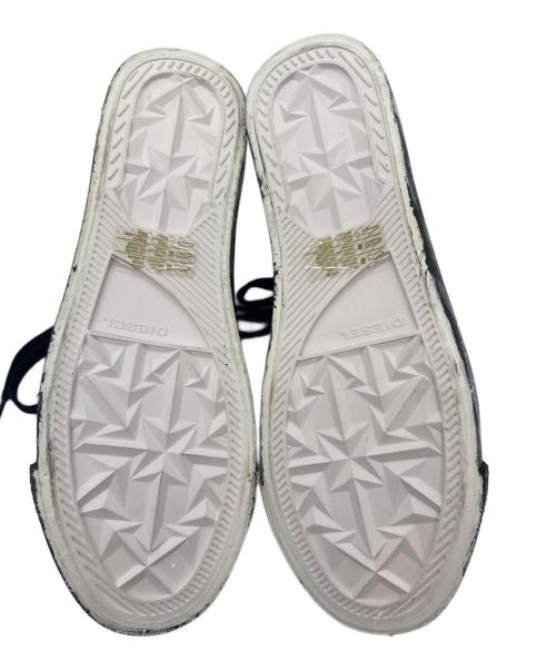 DIESEL（ディーゼル）DIESEL (ディーゼル) ハイカットスニーカー ブラック×ホワイト サイズ:JPN28 未使用品の古着・服飾アイテム