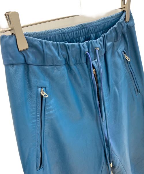 UMIT BENAN（ウミットベナン）UMIT BENAN (ウミットベナン) レザージョガーパンツ ブルー サイズ:SIZE 44の古着・服飾アイテム