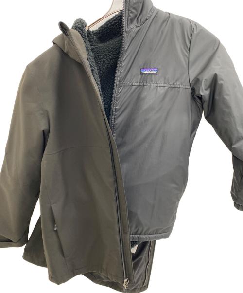 Patagonia（パタゴニア）Patagonia (パタゴニア) フーデッドジャケット ブラック サイズ:SIZE KIDS XLの古着・服飾アイテム