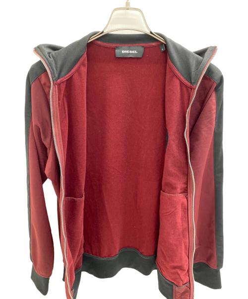 DIESEL（ディーゼル）DIESEL (ディーゼル) トラックジャケット レッド×ブラック サイズ:Ｓの古着・服飾アイテム
