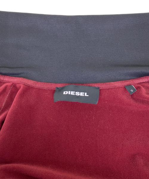 DIESEL（ディーゼル）DIESEL (ディーゼル) トラックジャケット レッド×ブラック サイズ:Ｓの古着・服飾アイテム