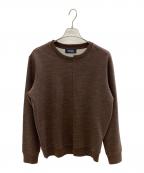 DIESELディーゼル）の古着「センタースプリットトレーナー」｜ブラウン