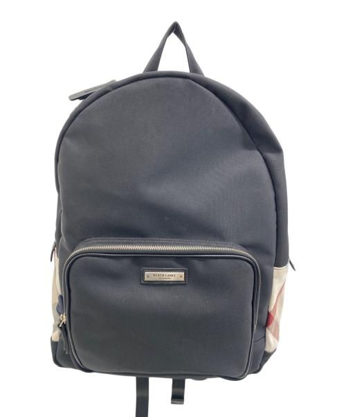 BLACK LABEL CRESTBRIDGE（ブラックレーベル クレストブリッジ）BLACK LABEL CRESTBRIDGE (ブラックレーベル クレストブリッジ) リュック ブラックの古着・服飾アイテム