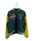 SANTA CRUZサンタクルーズ）の古着「ビッグシルエット ワッペンアレンジ スタジャン」｜グリーン×イエロー