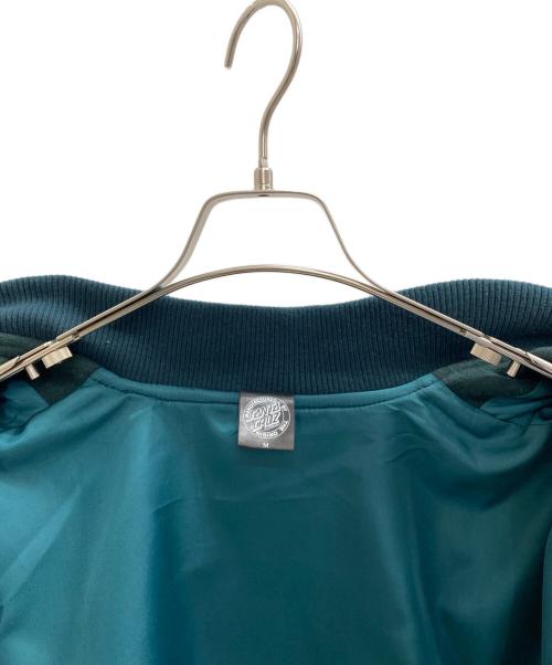 SANTA CRUZ（サンタクルーズ）SANTA CRUZ (サンタクルーズ) ビッグシルエット ワッペンアレンジ スタジャン グリーン×イエロー サイズ:Mの古着・服飾アイテム