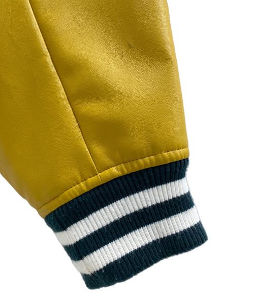 SANTA CRUZ（サンタクルーズ）SANTA CRUZ (サンタクルーズ) ビッグシルエット ワッペンアレンジ スタジャン グリーン×イエロー サイズ:Mの古着・服飾アイテム