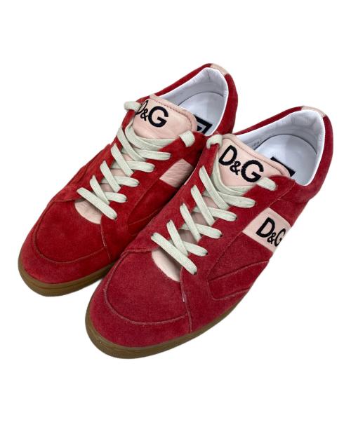 DOLCE & GABBANA（ドルチェ＆ガッバーナ）DOLCE & GABBANA (ドルチェ＆ガッバーナ) ローカットスニーカー レッド サイズ:41の古着・服飾アイテム