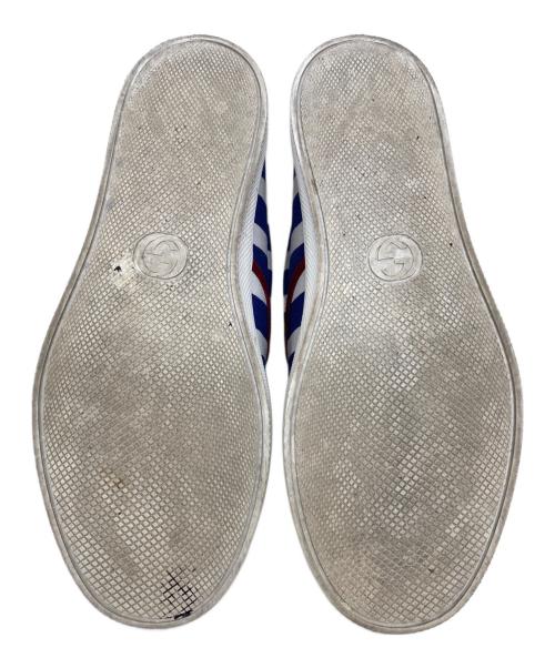 GUCCI（グッチ）GUCCI (グッチ) スリッポン ホワイト×ブルー サイズ:SIZE 8の古着・服飾アイテム