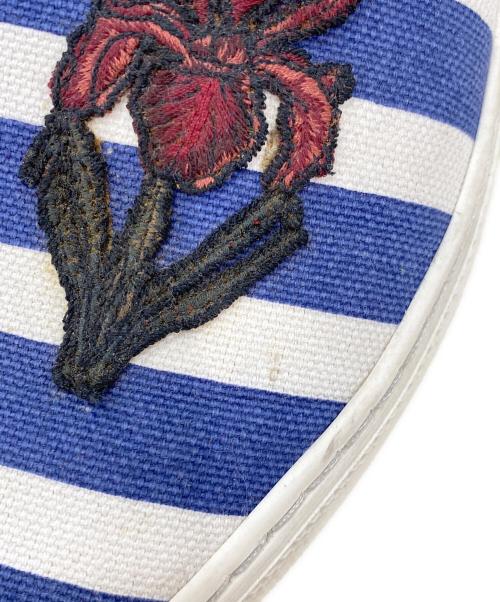 GUCCI（グッチ）GUCCI (グッチ) スリッポン ホワイト×ブルー サイズ:SIZE 8の古着・服飾アイテム