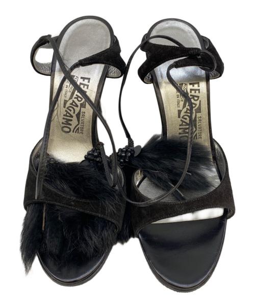 Salvatore Ferragamo（サルヴァトーレ フェラガモ）Salvatore Ferragamo (サルヴァトーレ フェラガモ) サンダル ブラック サイズ:SIZE 7の古着・服飾アイテム
