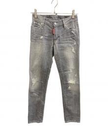 DSQUARED2（ディースクエアード）の古着「クラッシュジーンズ」｜グレー