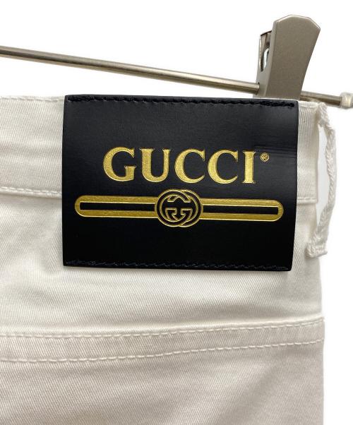 GUCCI（グッチ）GUCCI (グッチ) ホワイトジーンズ ホワイト サイズ:W23の古着・服飾アイテム