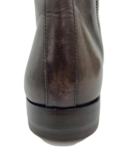 DOLCE & GABBANA（ドルチェ＆ガッバーナ）DOLCE & GABBANA (ドルチェ＆ガッバーナ) サイドジップブーツ ブラウン サイズ:7の古着・服飾アイテム