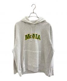 Champion×MoMA（チャンピオン×モマ）の古着「MoMAプルオーバーパーカー」｜グレー