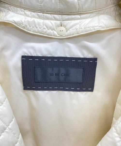 TO BE CHIC（トゥービーシック）TO BE CHIC (トゥービーシック) 中綿キルティングコート アイボリー サイズ:SIZE44の古着・服飾アイテム