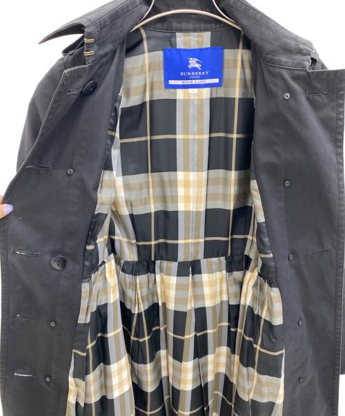 BURBERRY BLUE LABEL（バーバリーロンドンブルーレーベル）BURBERRY BLUE LABEL (バーバリーロンドンブルーレーベル) トレンチコート ブラック サイズ:40の古着・服飾アイテム