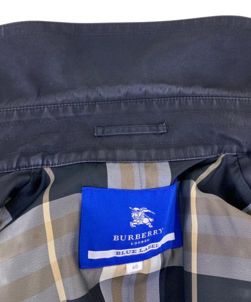 BURBERRY BLUE LABEL（バーバリーロンドンブルーレーベル）BURBERRY BLUE LABEL (バーバリーロンドンブルーレーベル) トレンチコート ブラック サイズ:40の古着・服飾アイテム