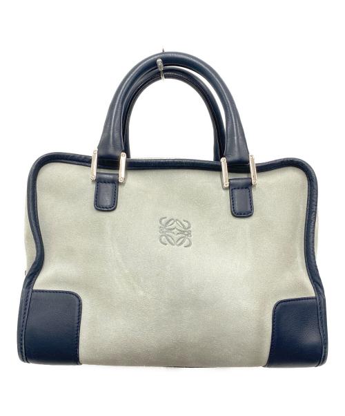LOEWE（ロエベ）LOEWE (ロエベ) アマソナ28 グレー×ネイビーの古着・服飾アイテム