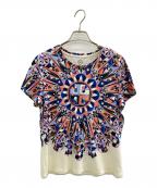 TORY BURCHトリーバーチ）の古着「半袖カットソー」｜ホワイト×ブルー