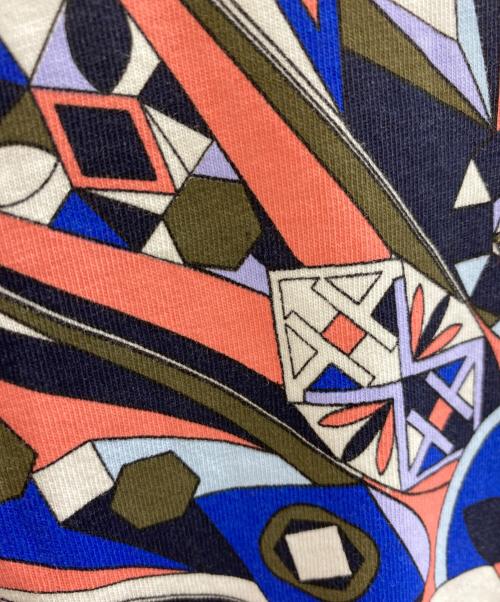 TORY BURCH（トリーバーチ）TORY BURCH (トリーバーチ) 半袖カットソー ホワイト×ブルー サイズ:SIZE M 未使用品の古着・服飾アイテム