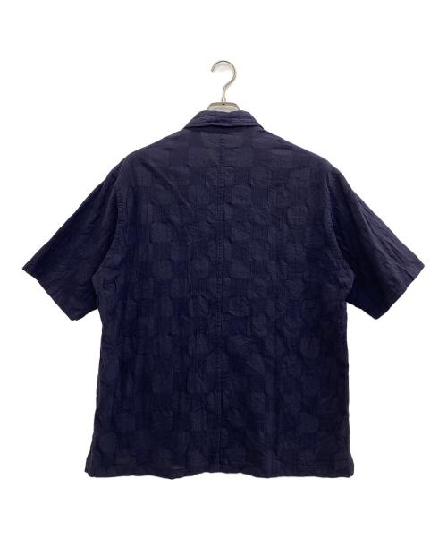 sage de cret（ｻｰｼﾞｭﾃﾞｸﾚ）sage de cret (サージュデクレ) オープンカラーシャツ ネイビー サイズ:SIZE Mの古着・服飾アイテム