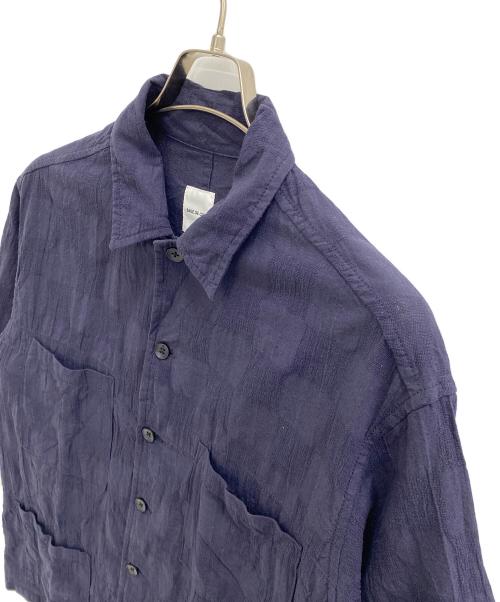 sage de cret（ｻｰｼﾞｭﾃﾞｸﾚ）sage de cret (サージュデクレ) オープンカラーシャツ ネイビー サイズ:SIZE Mの古着・服飾アイテム