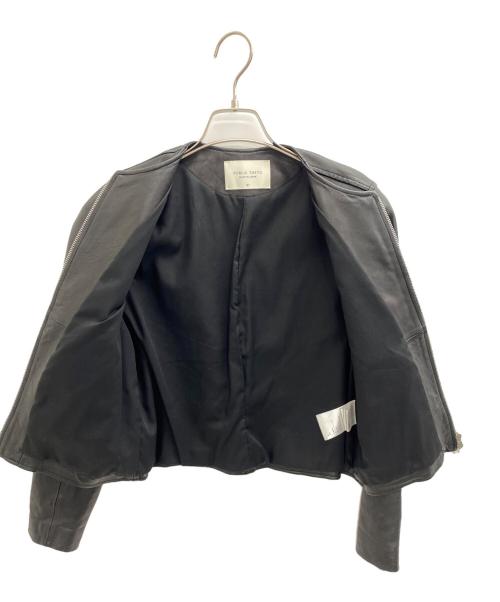 PUBLIC TOKYO（パブリックトウキョウ）PUBLIC TOKYO (パブリックトウキョウ) レザージャケット ブラック サイズ:01の古着・服飾アイテム
