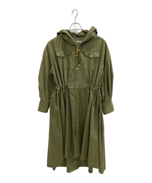 Emma Taylor（エマテイラー）Emma Taylor (エマテイラー) ミリタリーフーデッドコート カーキ サイズ:38の古着・服飾アイテム