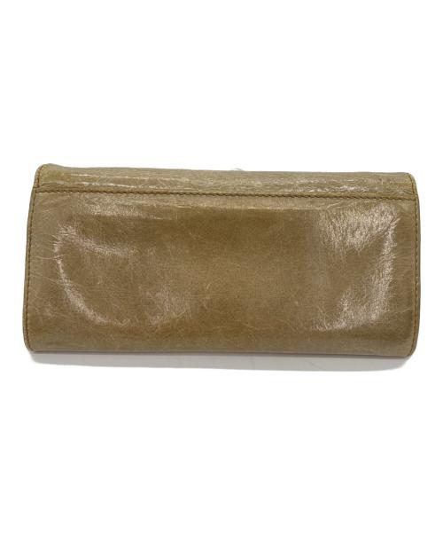 CELINE（セリーヌ）CELINE (セリーヌ) エナメル長財布 カーキの古着・服飾アイテム
