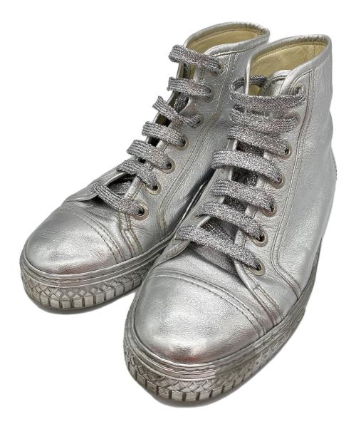 CHANEL（シャネル）CHANEL (シャネル) ハイカットスニーカー シルバー サイズ:37の古着・服飾アイテム