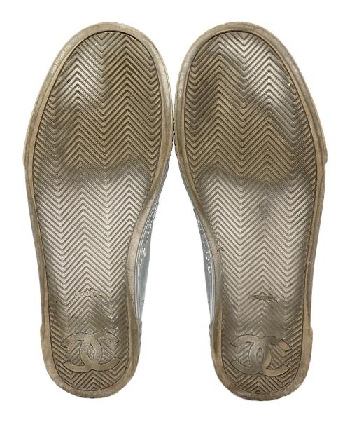 CHANEL（シャネル）CHANEL (シャネル) ハイカットスニーカー シルバー サイズ:37の古着・服飾アイテム