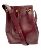 Cartierカルティエ）の古着「巾着ショルダーバッグ」｜ボルドー