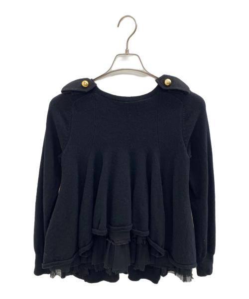 sacai（サカイ）sacai (サカイ) カーディガン ブラック サイズ:Mの古着・服飾アイテム