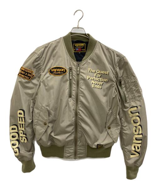 VANSON（バンソン）VANSON (バンソン) ジップブルゾン カーキ サイズ:SIZE XLの古着・服飾アイテム