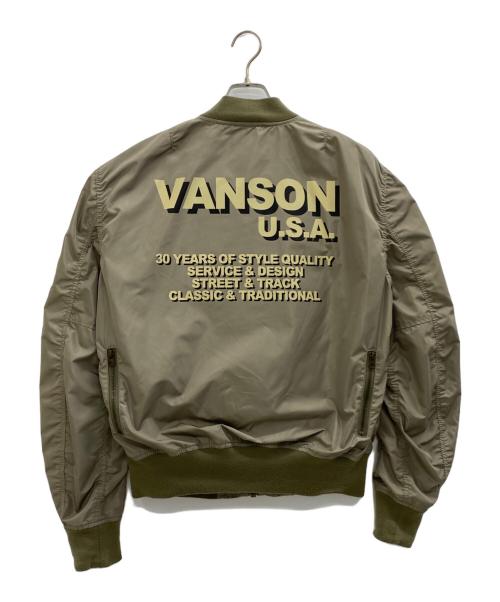 VANSON（バンソン）VANSON (バンソン) ジップブルゾン カーキ サイズ:SIZE XLの古着・服飾アイテム