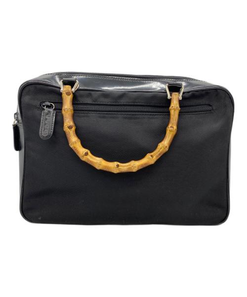 GUCCI（グッチ）GUCCI (グッチ) バンブーハンドル2WAYバッグ ブラックの古着・服飾アイテム