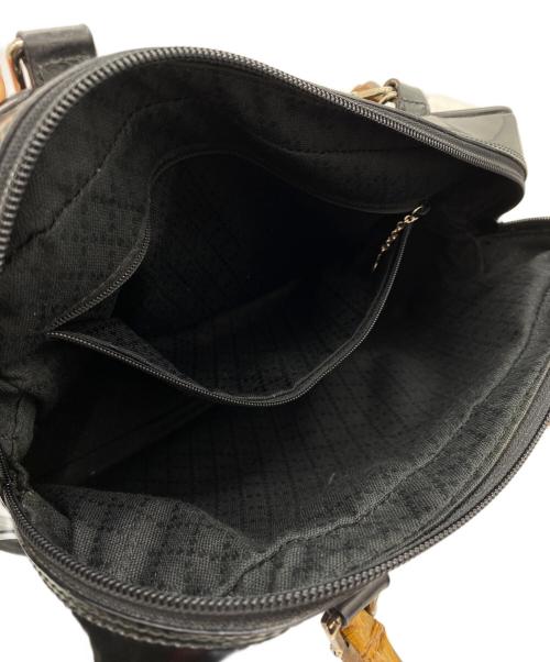GUCCI（グッチ）GUCCI (グッチ) バンブーハンドル2WAYバッグ ブラックの古着・服飾アイテム