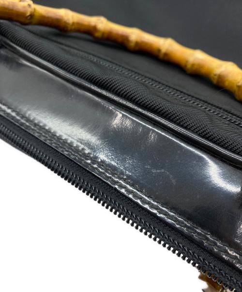 GUCCI（グッチ）GUCCI (グッチ) バンブーハンドル2WAYバッグ ブラックの古着・服飾アイテム