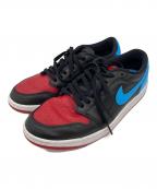 NIKEナイキ）の古着「Air Jordan 1RETRO Low OG BLACK」｜ブラック×レッド