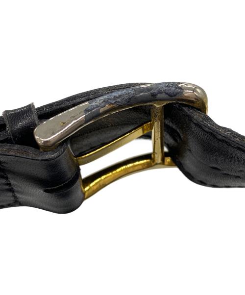 CELINE（セリーヌ）CELINE (セリーヌ) ショルダーバッグ ブラック×ゴールドの古着・服飾アイテム