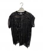 BLACK COMME des GARCONSブラックコムデギャルソン）の古着「半袖カットソー」｜ブラック