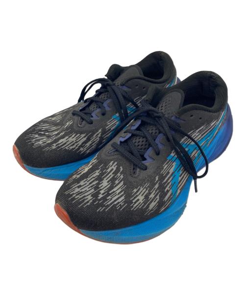 asics（アシックス）asics (アシックス) NOVABLAST3 ブラック×ブルー サイズ:26.5㎝の古着・服飾アイテム