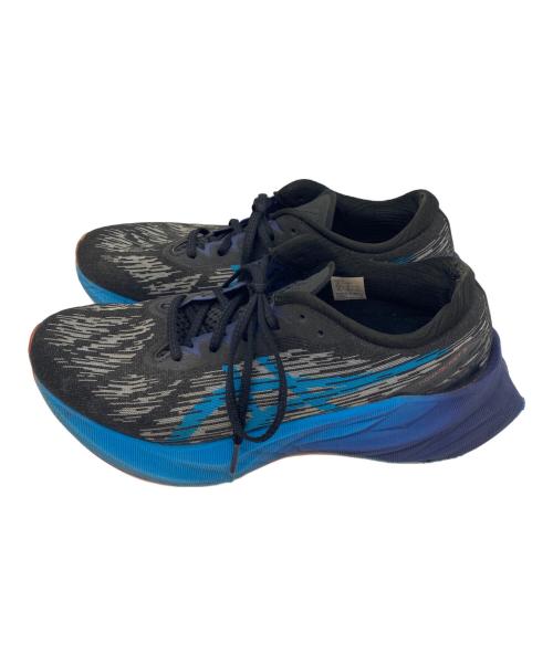 asics（アシックス）asics (アシックス) NOVABLAST3 ブラック×ブルー サイズ:26.5㎝の古着・服飾アイテム