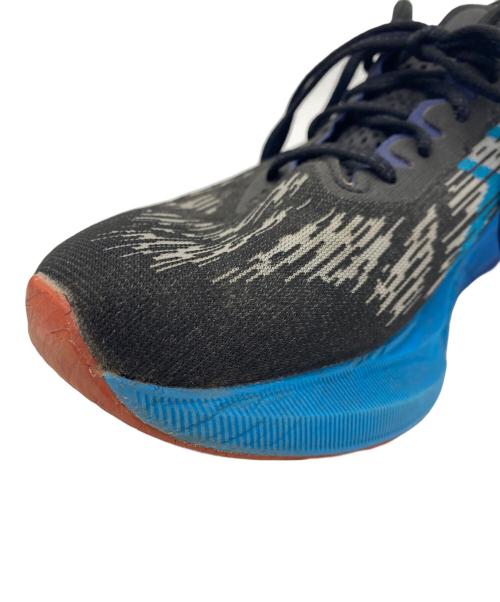 asics（アシックス）asics (アシックス) NOVABLAST3 ブラック×ブルー サイズ:26.5㎝の古着・服飾アイテム